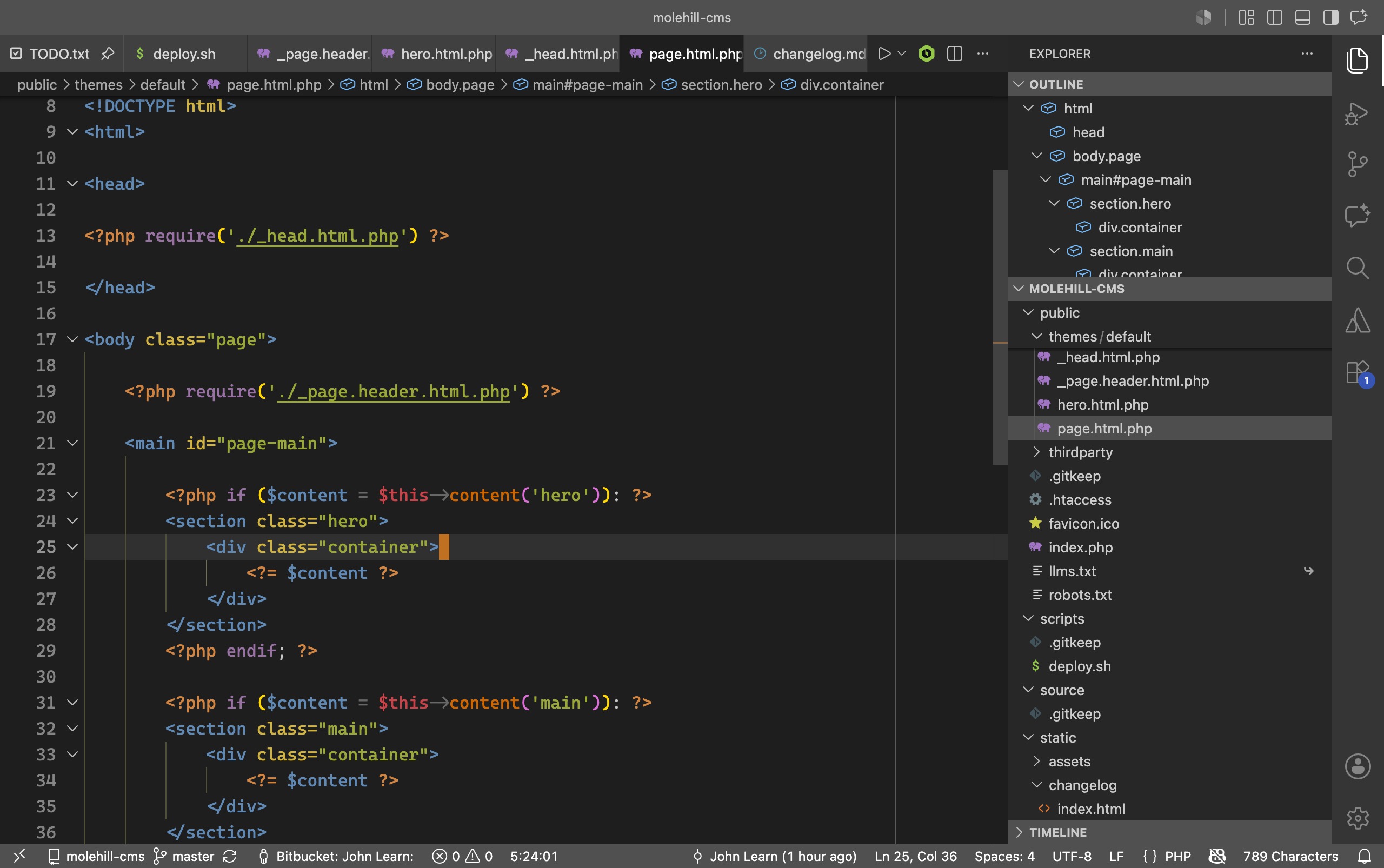 Your Themes are PHP